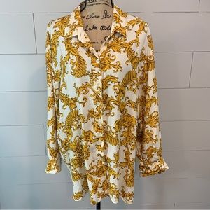 Elisabeth by Liz Claiborne Baroque Print Blouse